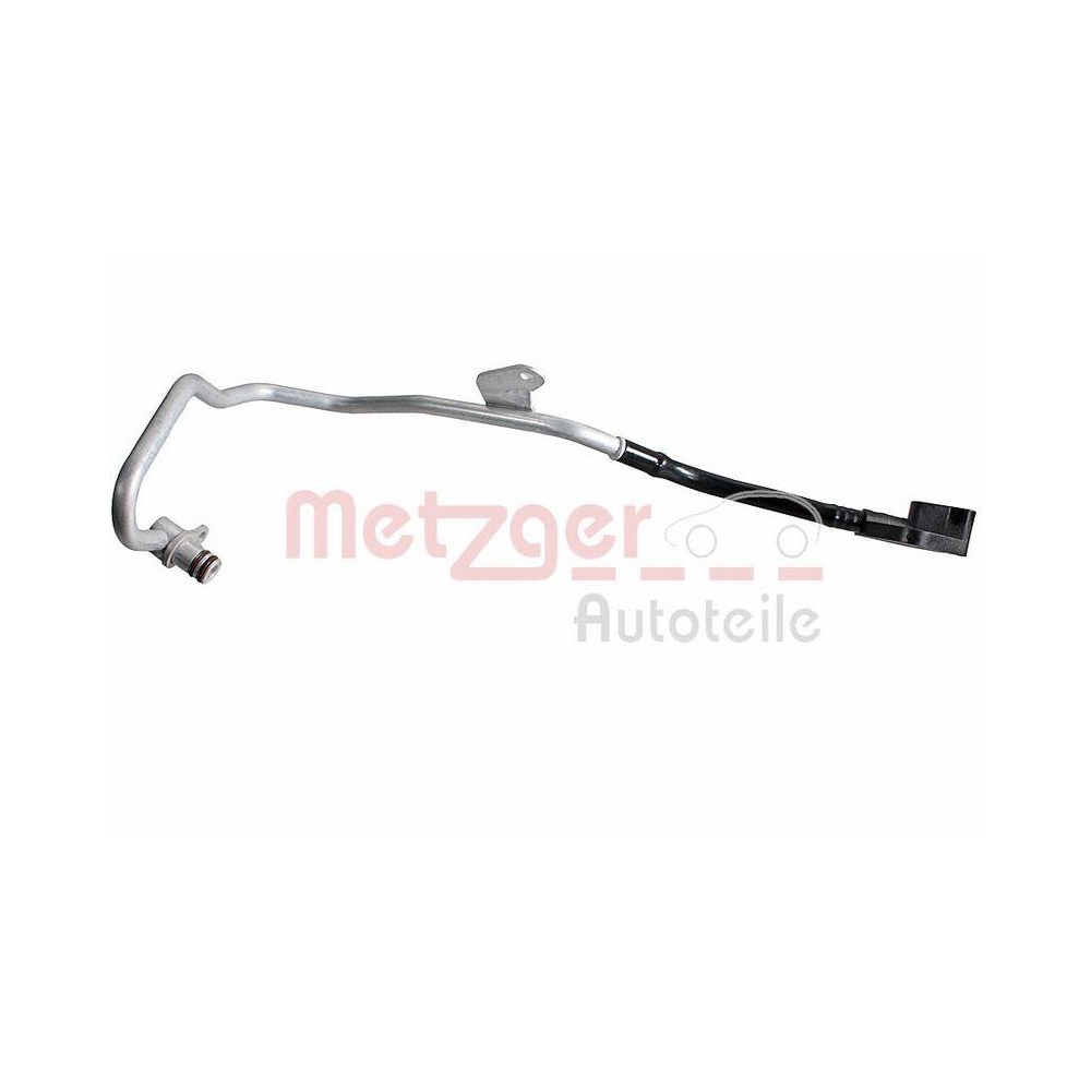 Kühlmittelrohrleitung METZGER 4010615 für MERCEDES-BENZ, Abgasturbolader, links