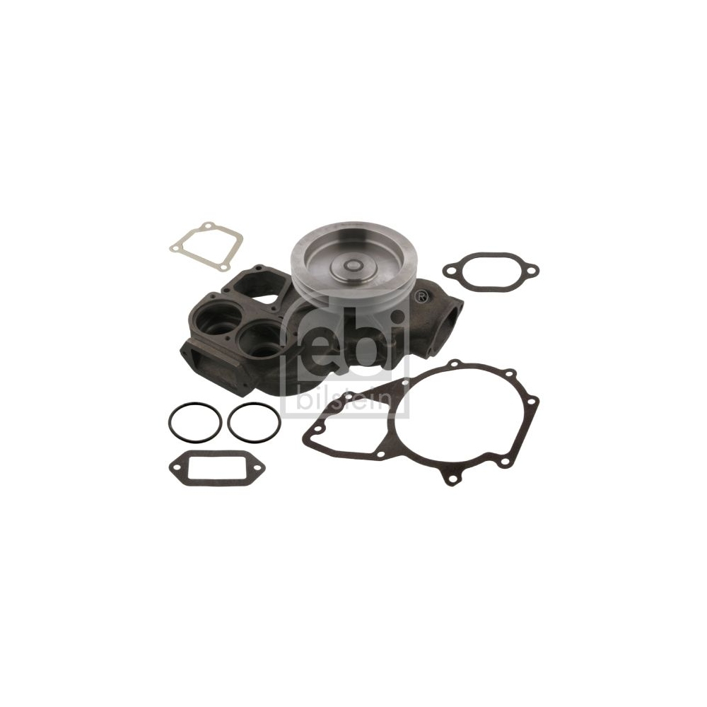 Febi Bilstein 37994 Wasserpumpe mit Riemenscheibe und Dichtungen , 1 St&uuml;ck