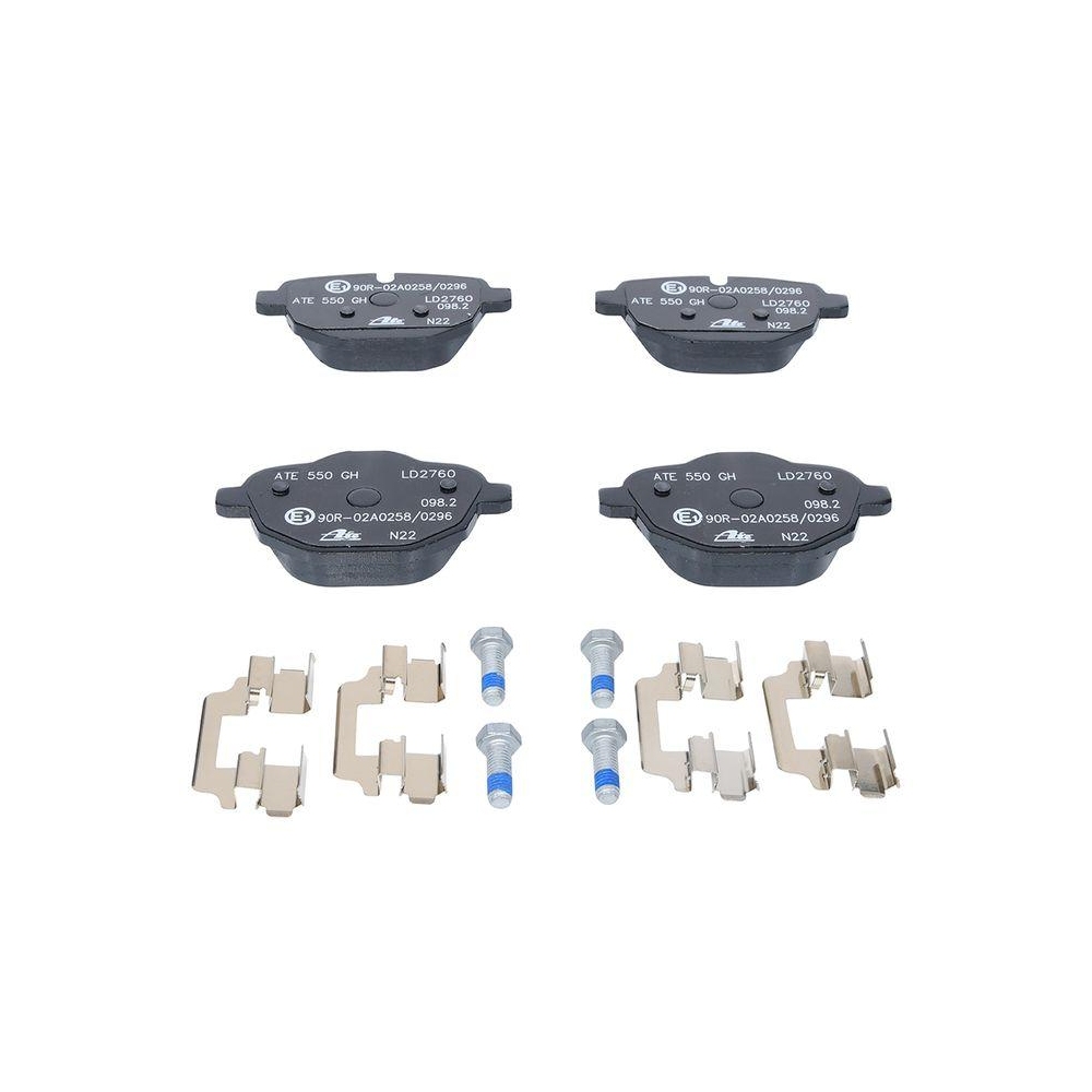 Bremsbelagsatz, Scheibenbremse ATE 13.0470-2760.2 ATE Ceramic für BMW