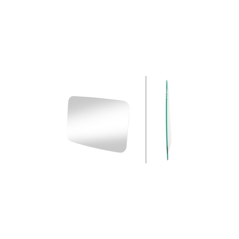 HELLA Spiegelglas 9EY 117 126-014 f&uuml;r MAN CASE IH MASSEY FERGUSON CLAAS