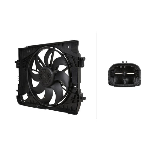 HELLA 8EW 366 421-401 L&uuml;fter, Motork&uuml;hlung f&uuml;r RENAULT DACIA