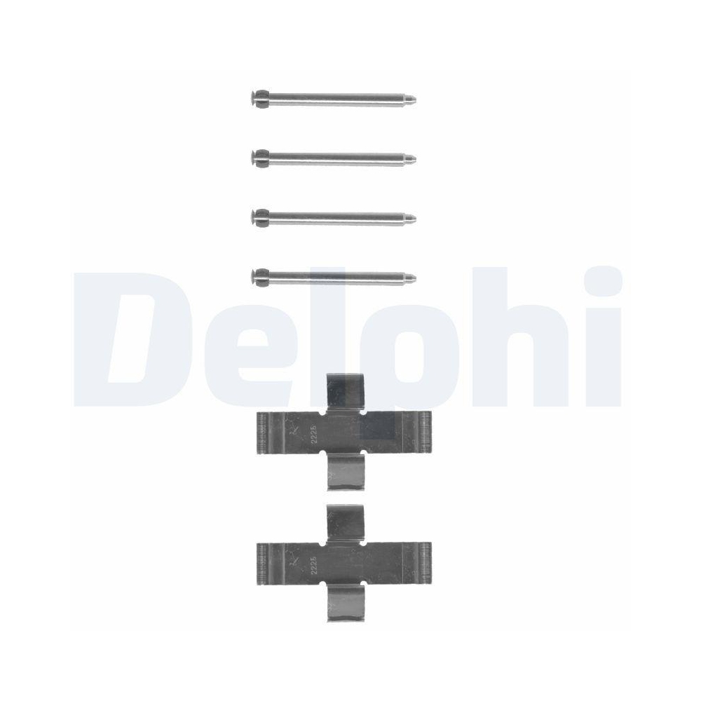 DELPHI LX0009 Zubeh&ouml;rsatz, Scheibenbremsbelag f&uuml;r, Vorderachse