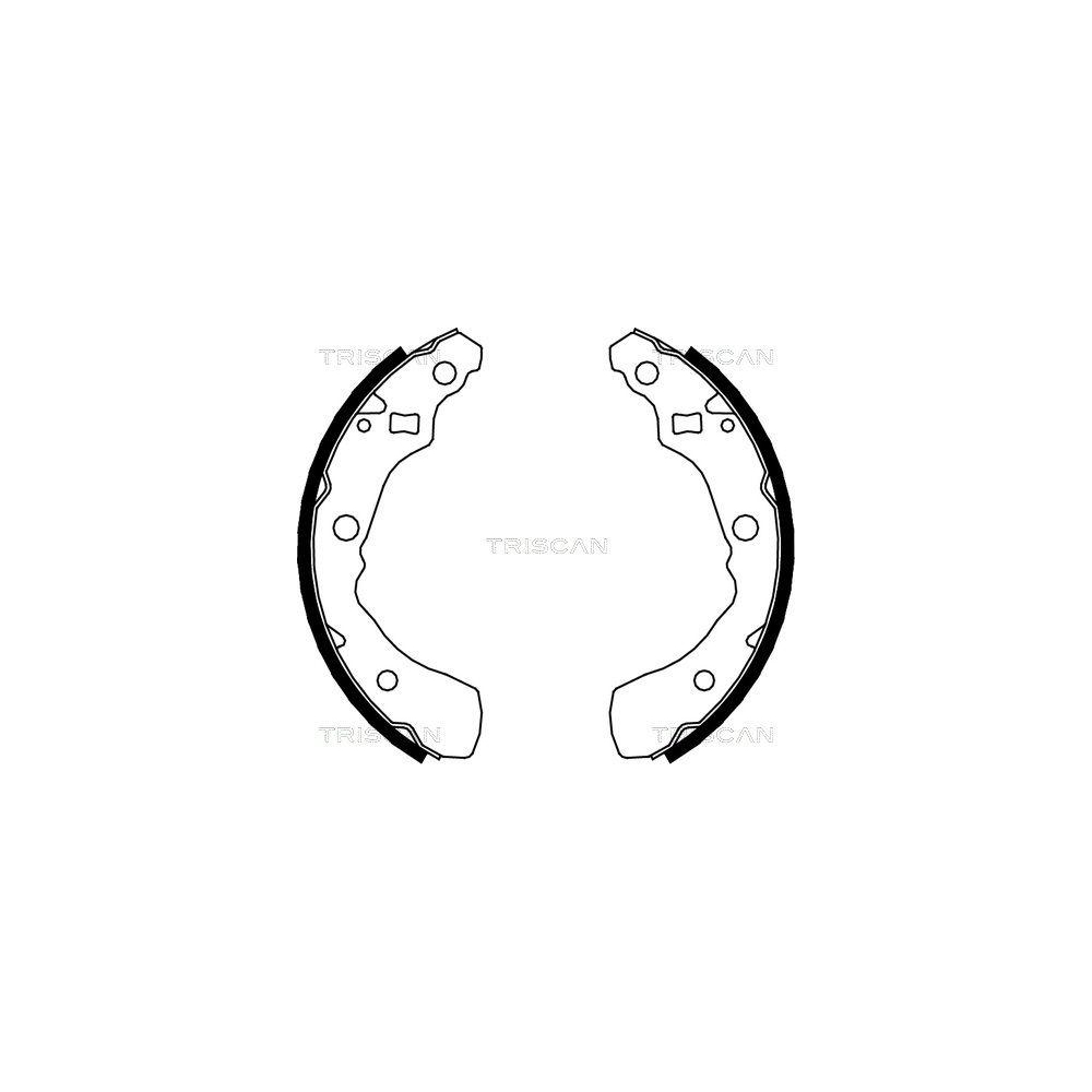 Bremsbackensatz TRISCAN 8100 41618 für DAIHATSU, Hinterachse