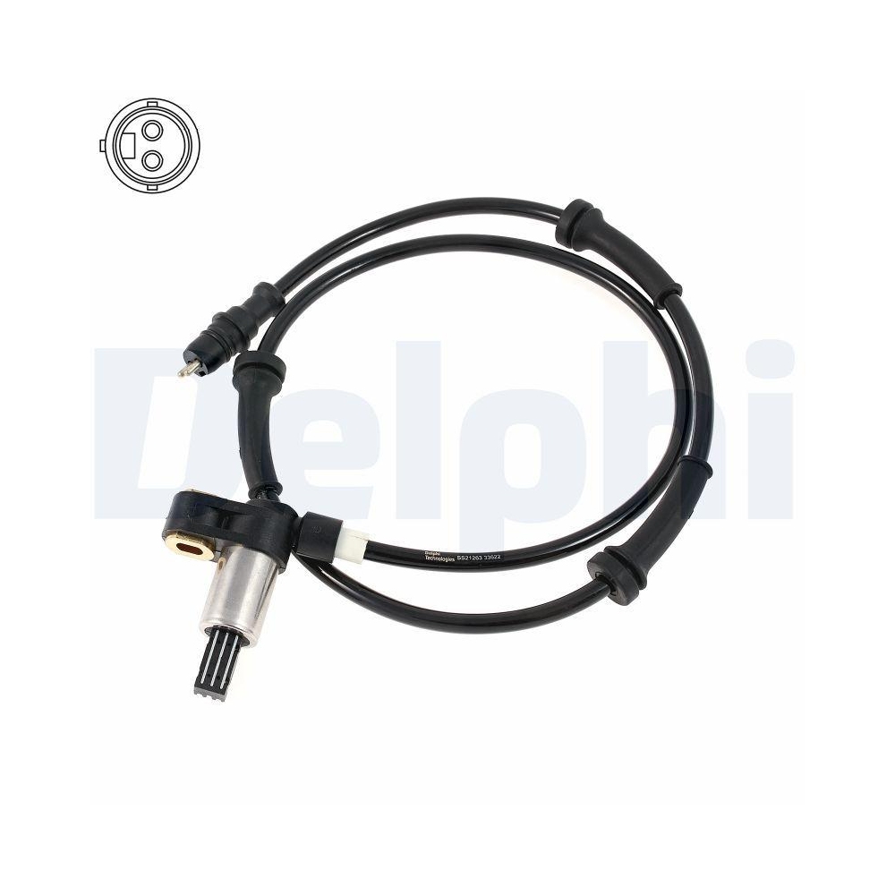 DELPHI SS21263-12B1 Sensor, Raddrehzahl f&uuml;r RENAULT, Hinterachse links