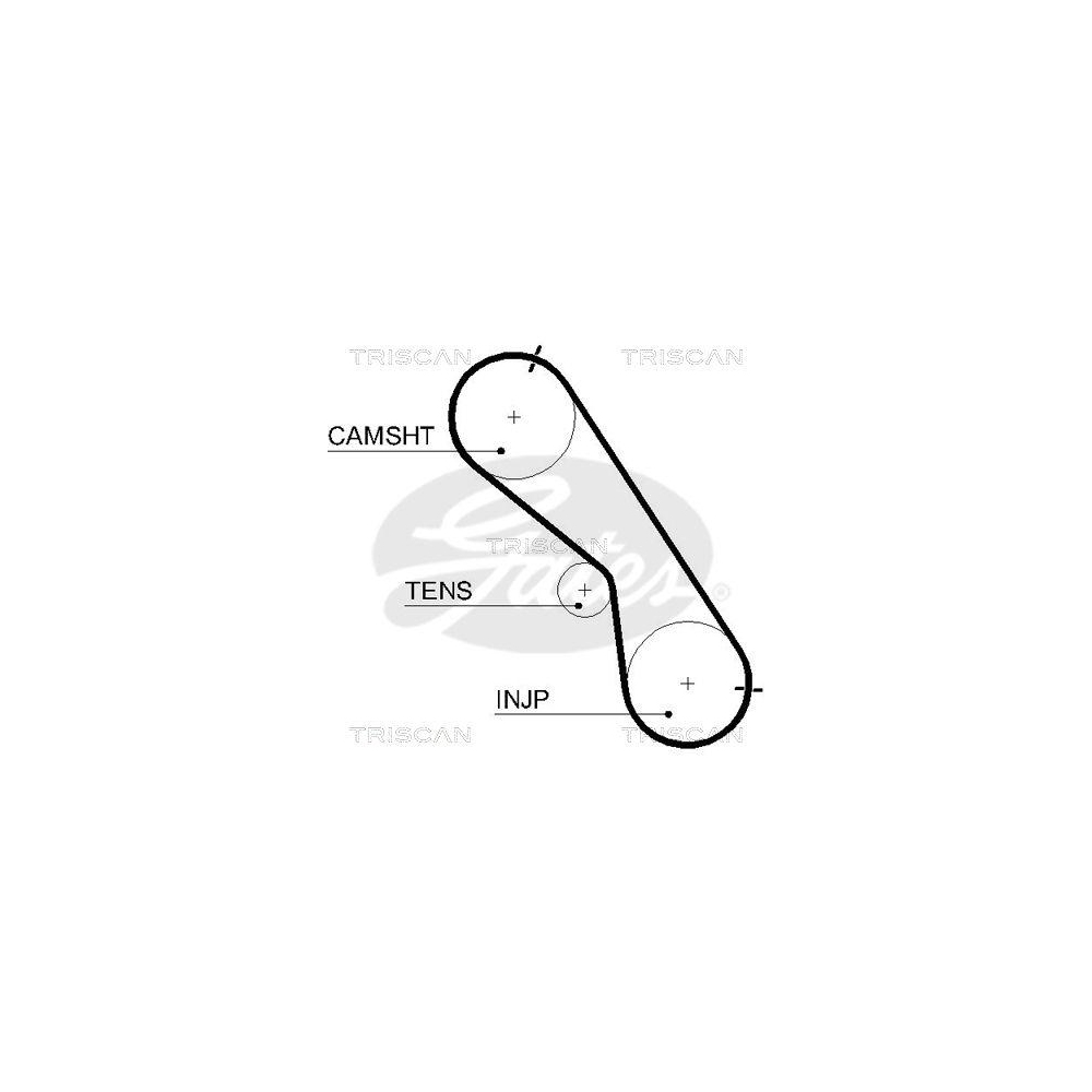 Zahnriemen TRISCAN 8645 5560xs f&uuml;r TOYOTA