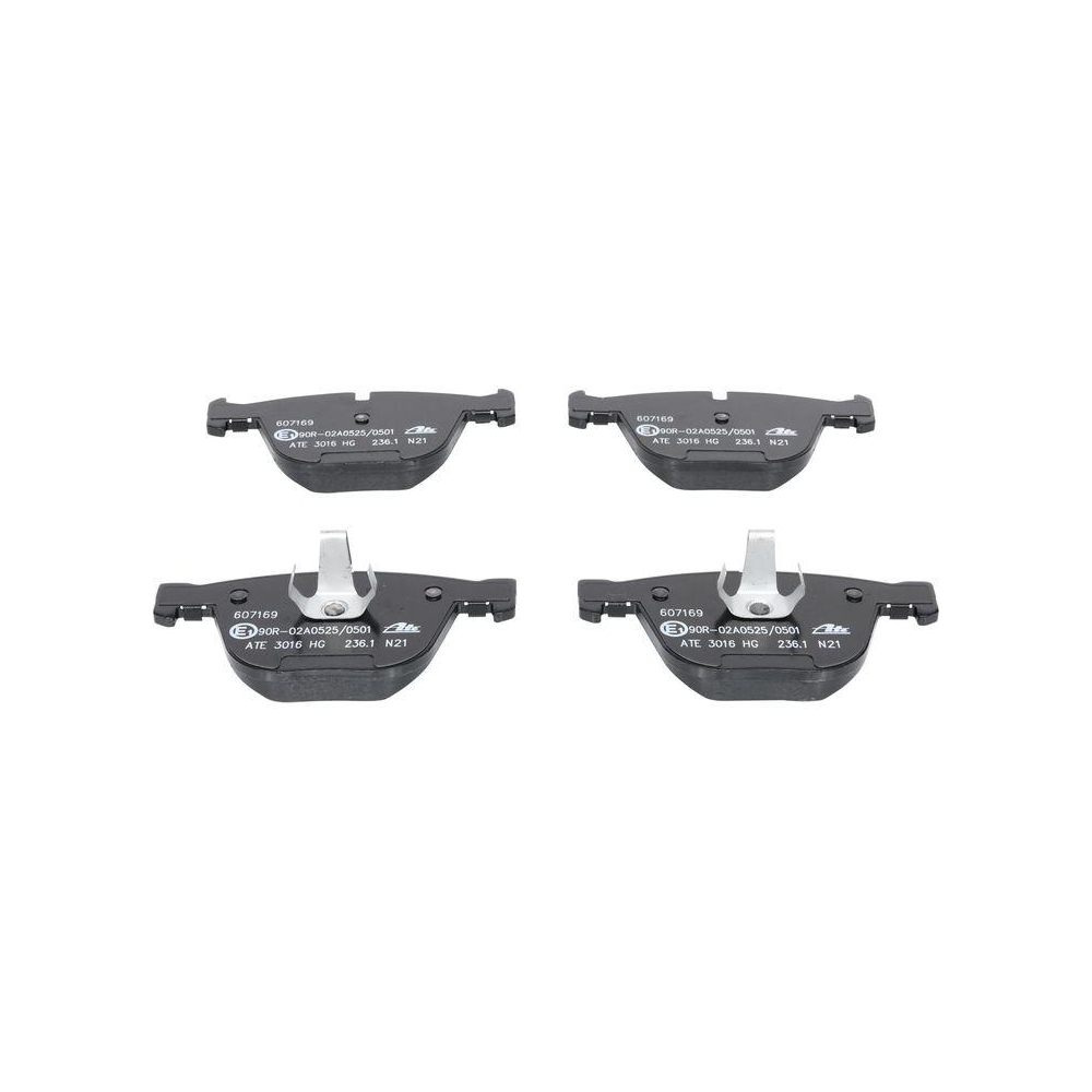 Bremsbelagsatz, Scheibenbremse ATE 13.0460-7169.2 f&uuml;r BMW, Hinterachse