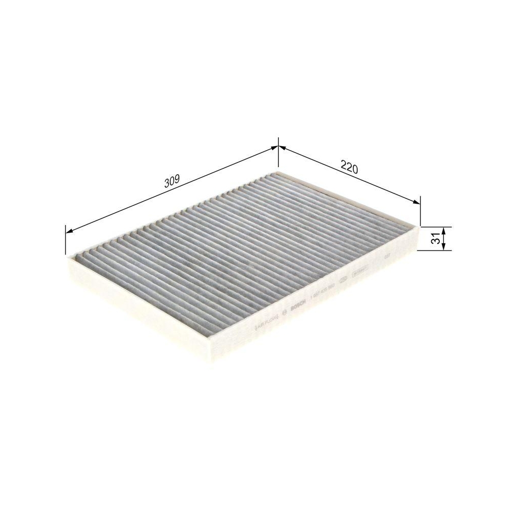 Filter, Innenraumluft BOSCH 1 987 435 560 für AUDI VW BENTLEY