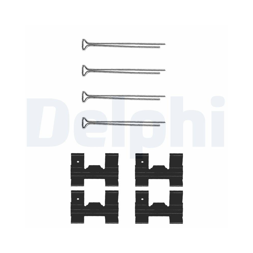 DELPHI LX0023 Zubeh&ouml;rsatz, Scheibenbremsbelag f&uuml;r LAND ROVER, Hinterachse