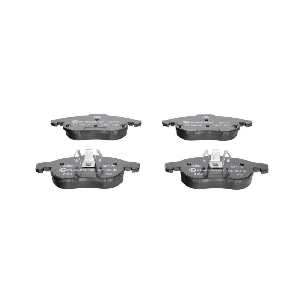 Bremsbelagsatz, Scheibenbremse ATE 13.0460-7172.2 f&uuml;r FIAT OPEL SAAB VAUXHALL