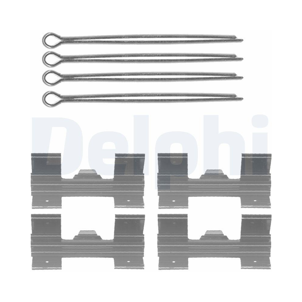 DELPHI LX0024 Zubeh&ouml;rsatz, Scheibenbremsbelag f&uuml;r, Vorderachse