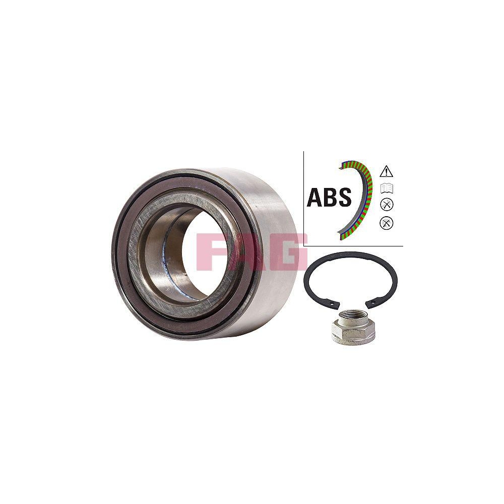 Radlagersatz Schaeffler FAG 713 6404 90 f&uuml;r CITRO&Euml;N PEUGEOT TOYOTA, Vorderachse