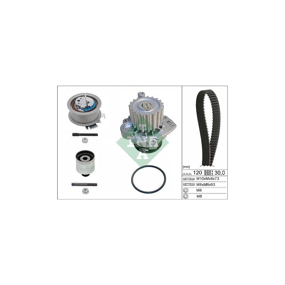 Wasserpumpe + Zahnriemensatz INA 530 0201 33 für AUDI FORD SEAT SKODA VW
