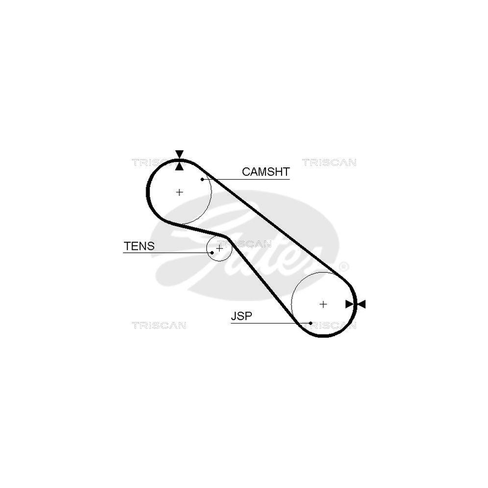 Zahnriemen TRISCAN 8645 5405xs f&uuml;r TOYOTA DANA