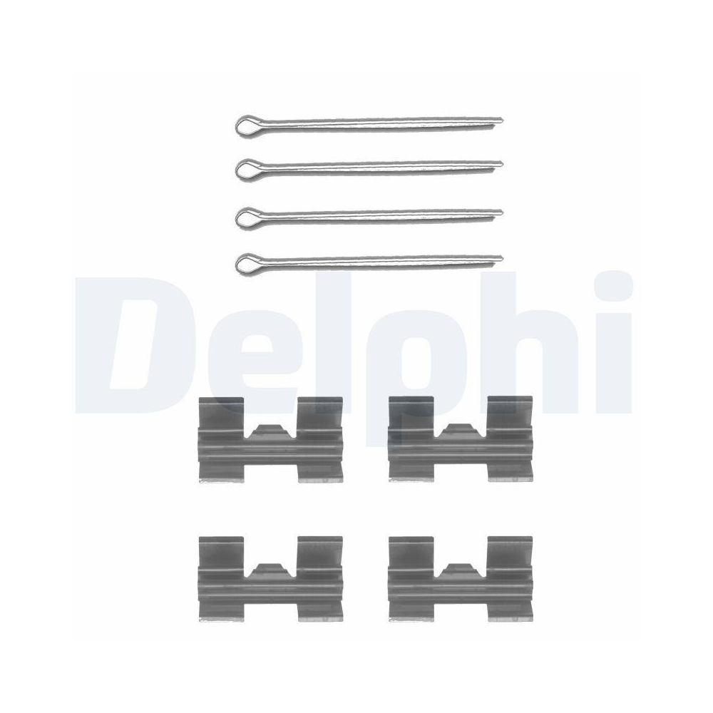 DELPHI LX0032 Zubeh&ouml;rsatz, Scheibenbremsbelag f&uuml;r, Vorderachse
