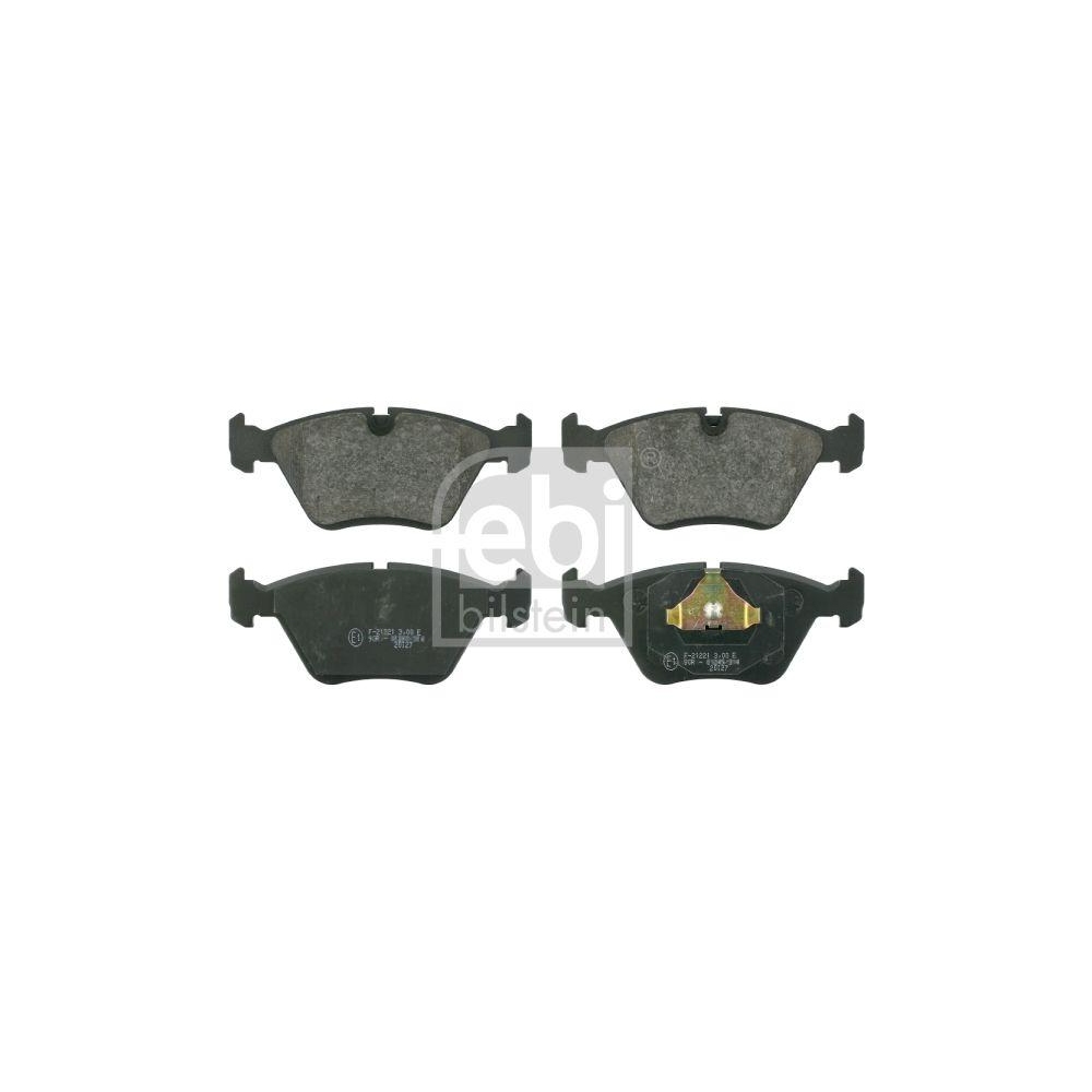 FEBI BILSTEIN Bremsbelagsatz, Scheibenbremse 16312 f&uuml;r AUDI, Vorderachse