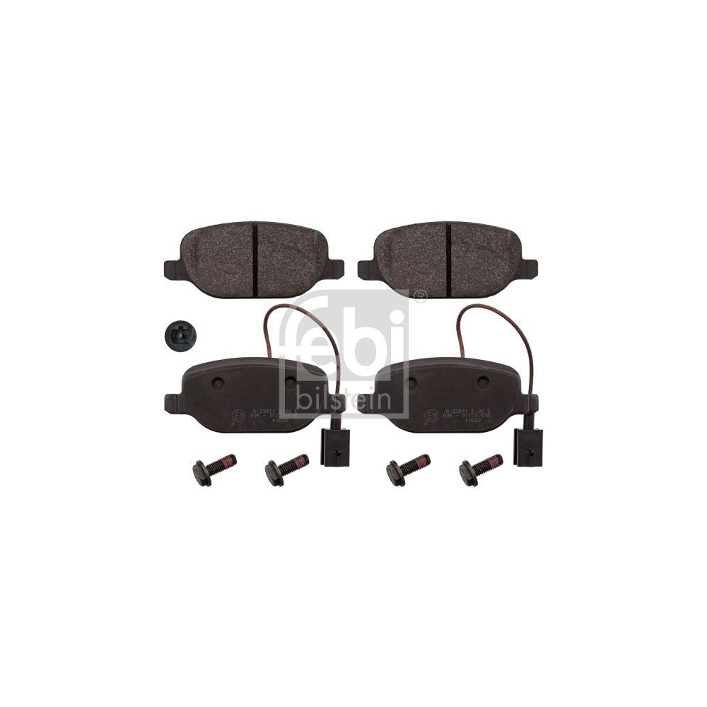 FEBI BILSTEIN Bremsbelagsatz, Scheibenbremse 116002 f&uuml;r ALFA ROMEO, Hinterachse