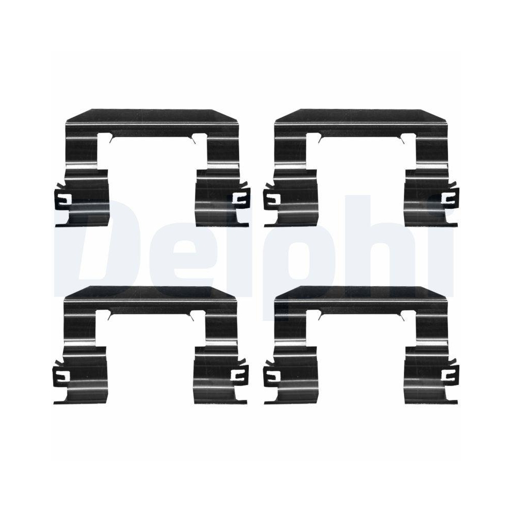 DELPHI LX0673 Zubehörsatz, Scheibenbremsbelag für, Vorderachse