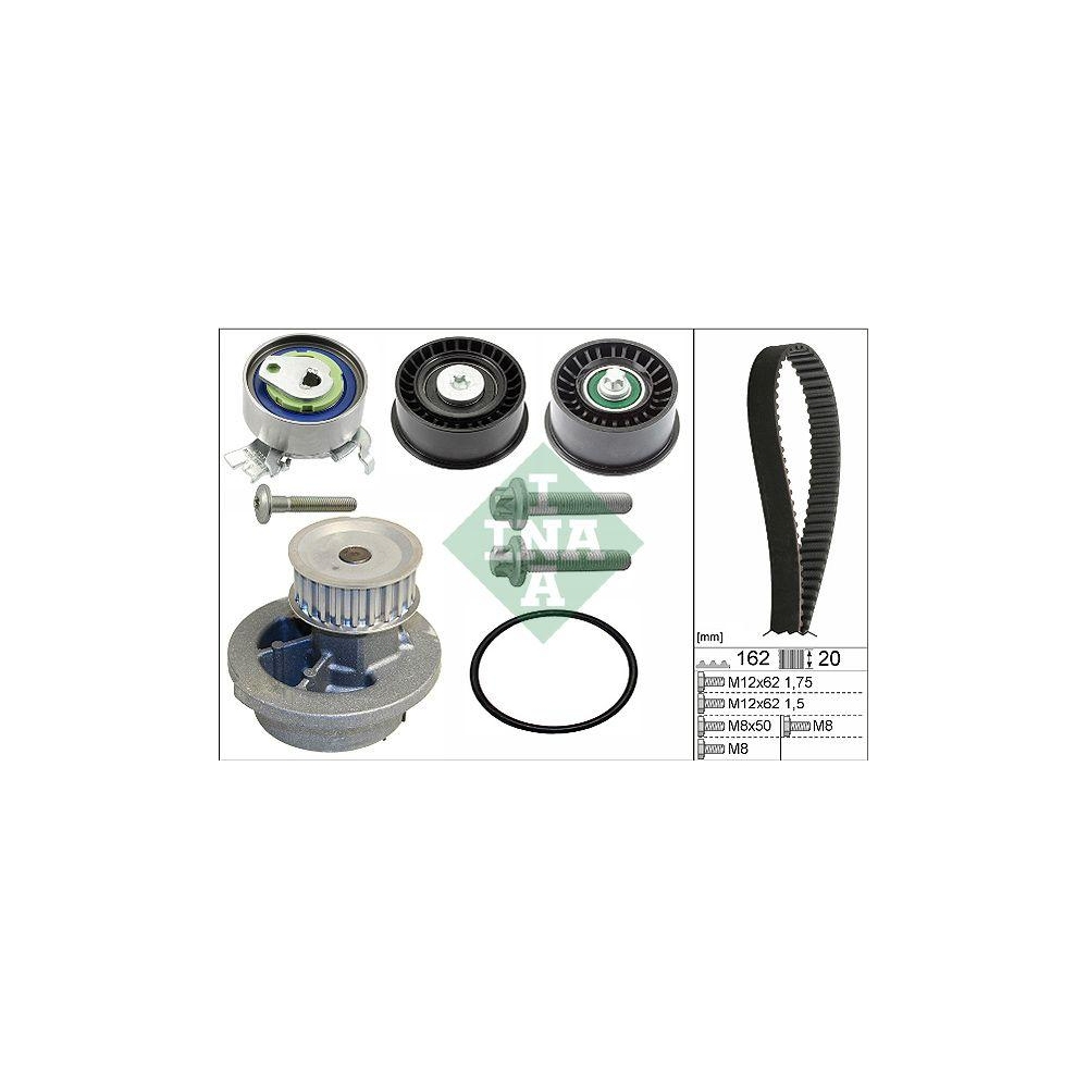 Wasserpumpe + Zahnriemensatz INA 530 0441 32 f&uuml;r OPEL VAUXHALL CHEVROLET