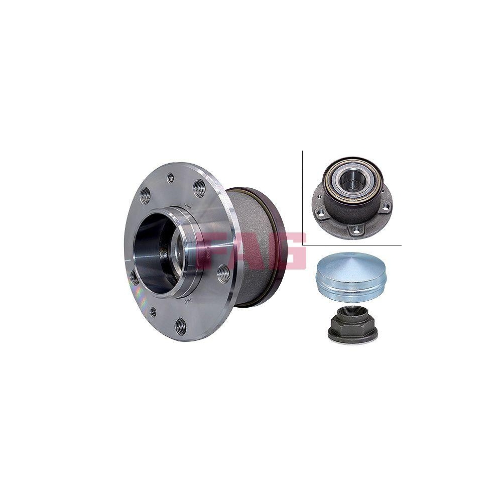 Radlagersatz Schaeffler FAG 713 6405 70 f&uuml;r CITRO&Euml;N FIAT PEUGEOT, Hinterachse