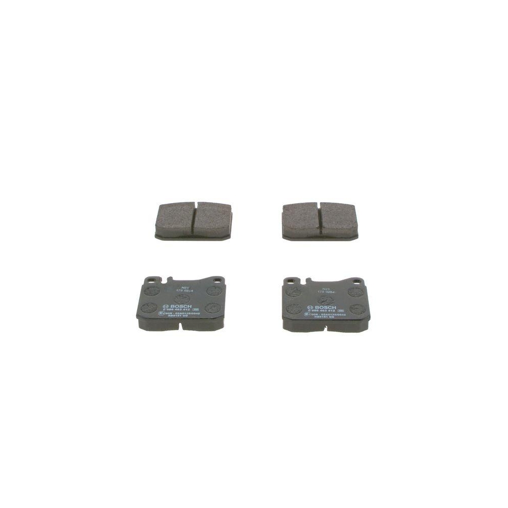 Bremsbelagsatz, Scheibenbremse BOSCH 0 986 463 412 für AUDI DAF MERCEDES-BENZ VW