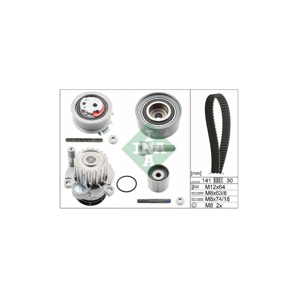 Wasserpumpe + Zahnriemensatz INA 530 0463 30 für AUDI SEAT SKODA VW