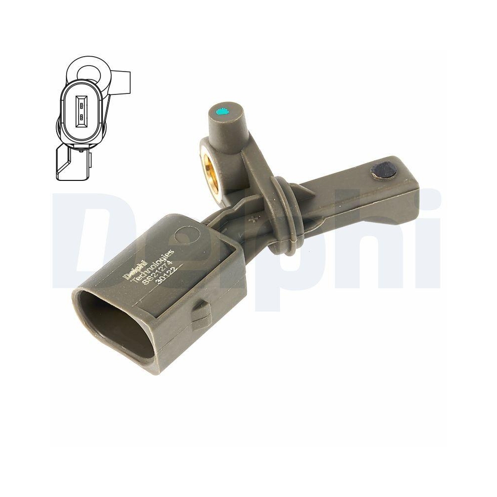 DELPHI SS21274-12B1 Sensor, Raddrehzahl f&uuml;r AUDI SEAT SKODA VW