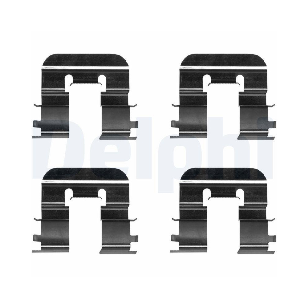 DELPHI LX0676 Zubehörsatz, Scheibenbremsbelag für, Hinterachse