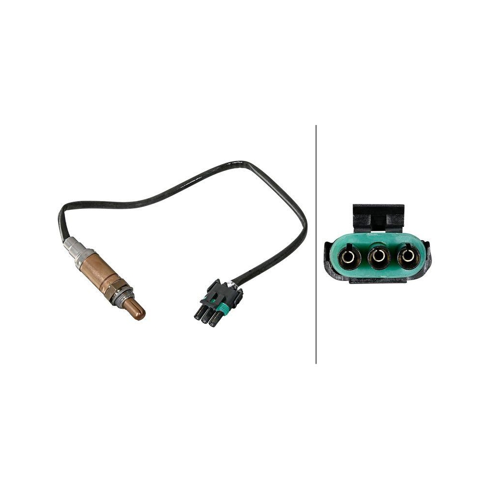 HELLA Lambdasonde 6PA 358 221-131 für OPEL TOYOTA VAUXHALL, vor Katalysator