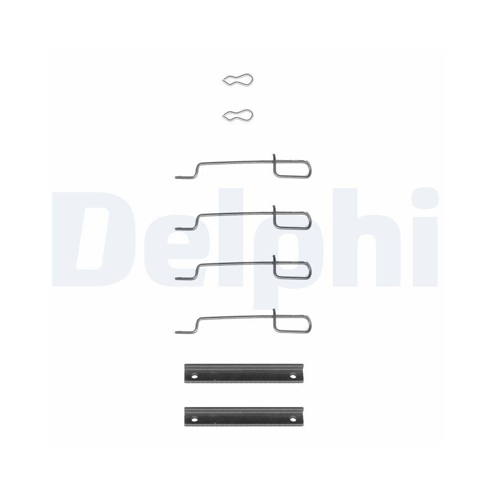 DELPHI LX0044 Zubeh&ouml;rsatz, Scheibenbremsbelag f&uuml;r PEUGEOT, Vorderachse