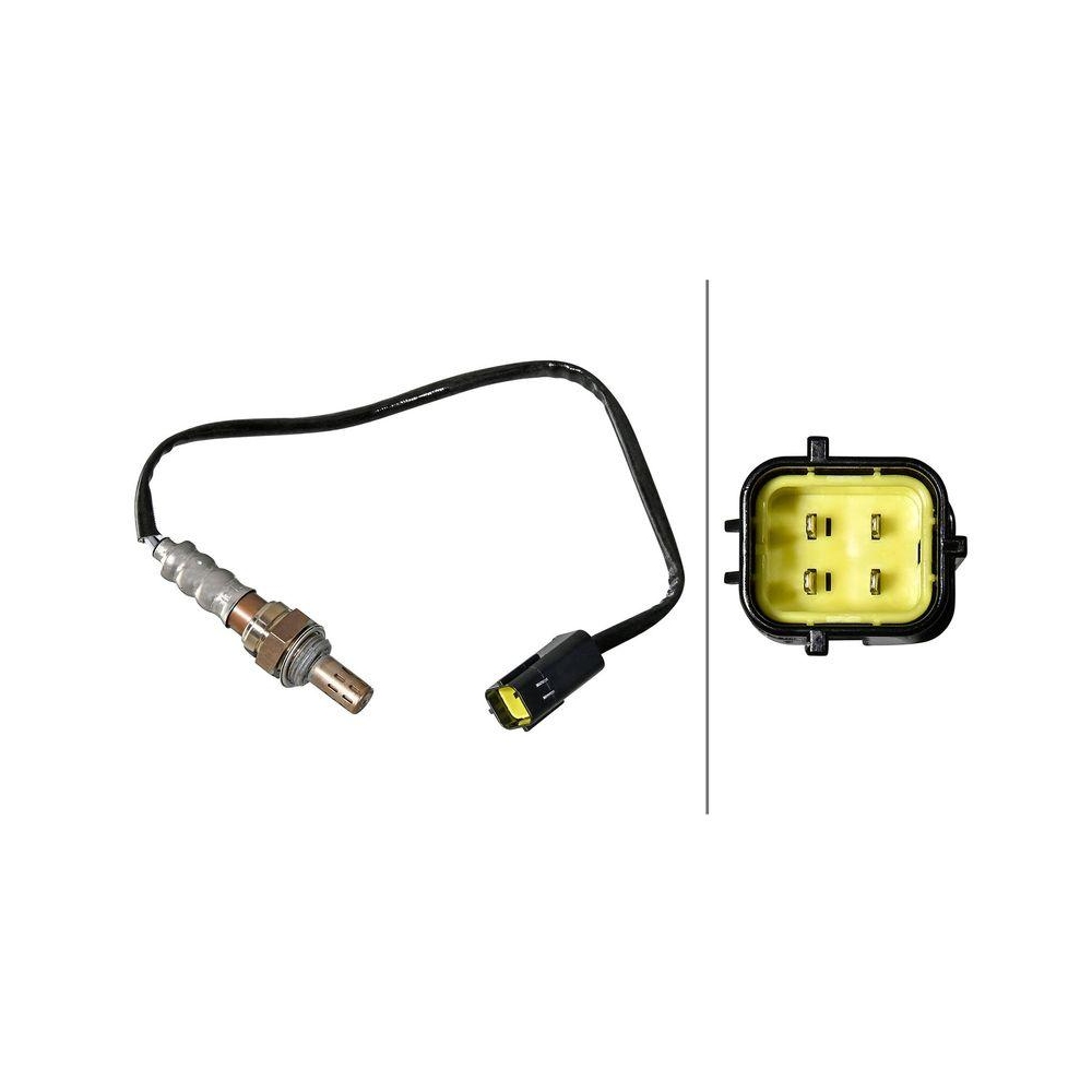 HELLA Lambdasonde 6PA 358 221-141 f&uuml;r HYUNDAI KIA, nach Katalysator