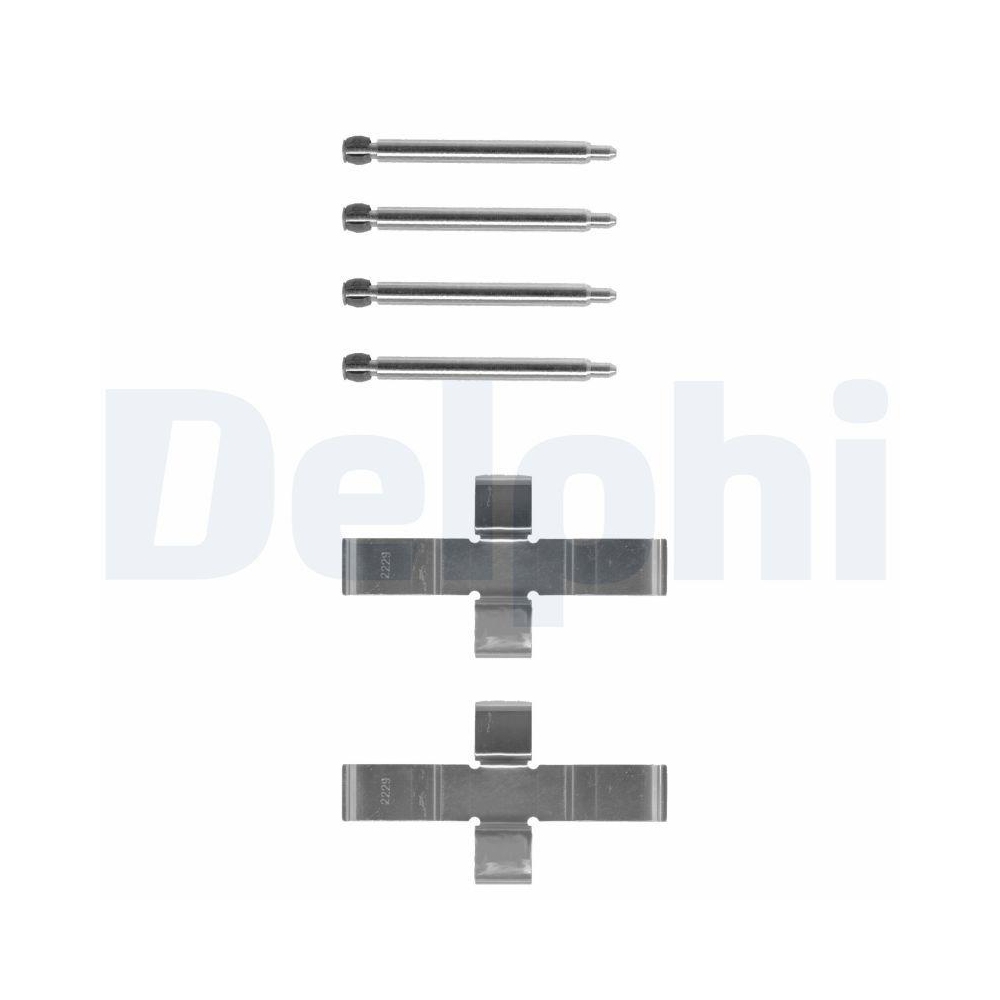 DELPHI LX0047 Zubeh&ouml;rsatz, Scheibenbremsbelag f&uuml;r MERCEDES-BENZ, Vorderachse