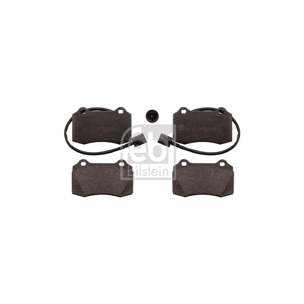 FEBI BILSTEIN Bremsbelagsatz, Scheibenbremse 116010 f&uuml;r ALFA ROMEO, Vorderachse