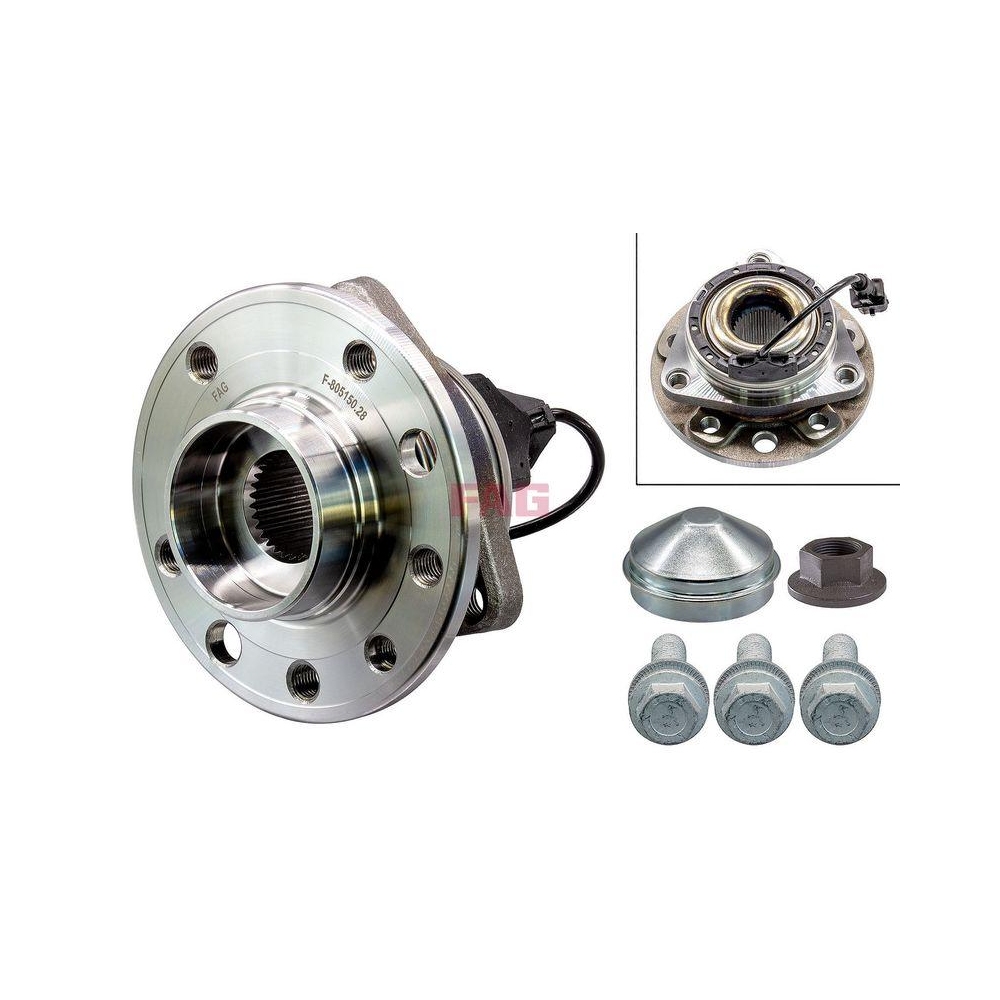 Radlagersatz Schaeffler FAG 713 6440 90 f&uuml;r FIAT OPEL SAAB VAUXHALL, Hinterachse