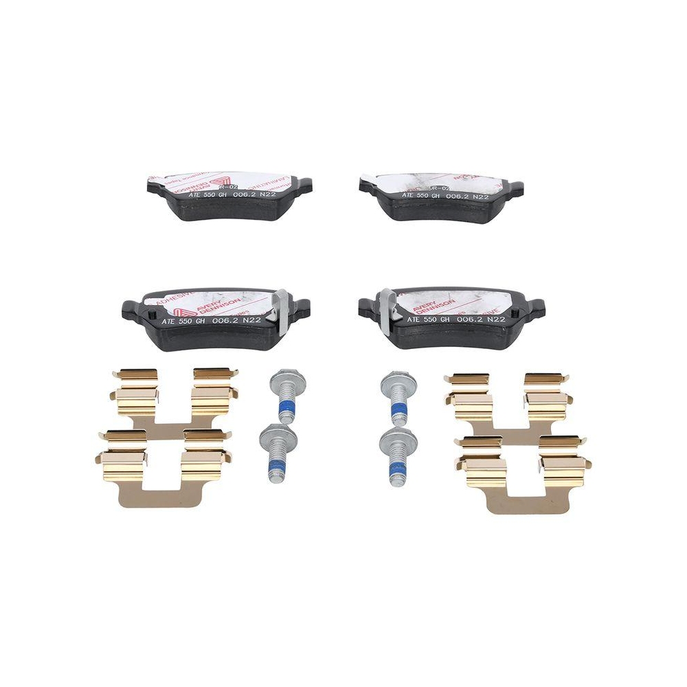 Bremsbelagsatz, Scheibenbremse ATE 13.0470-2868.2 ATE Ceramic f&uuml;r OPEL VAUXHALL