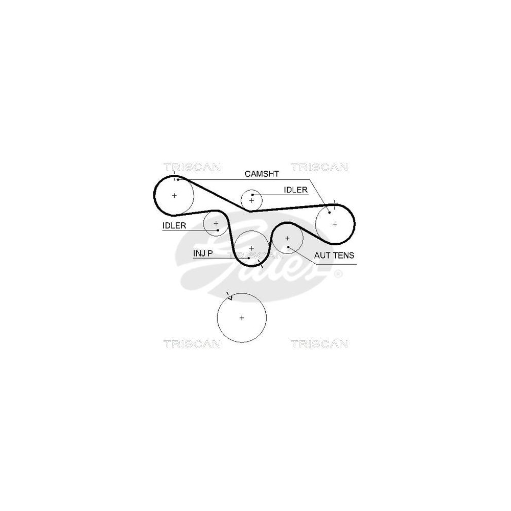 Zahnriemen TRISCAN 8645 5594xs f&uuml;r ISUZU OPEL RENAULT SAAB VAUXHALL