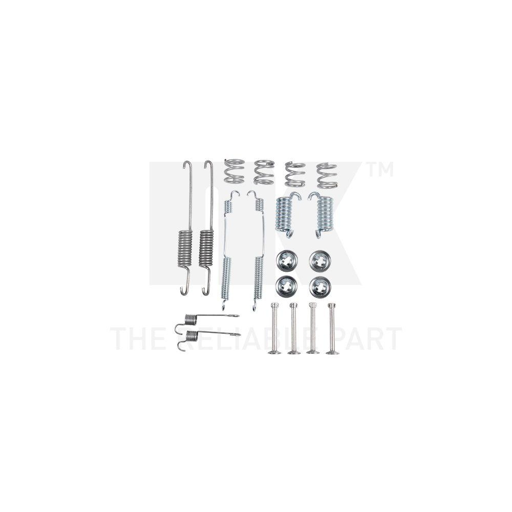 Zubehörsatz, Bremsbacken NK 7925599 für FORD, Hinterachse