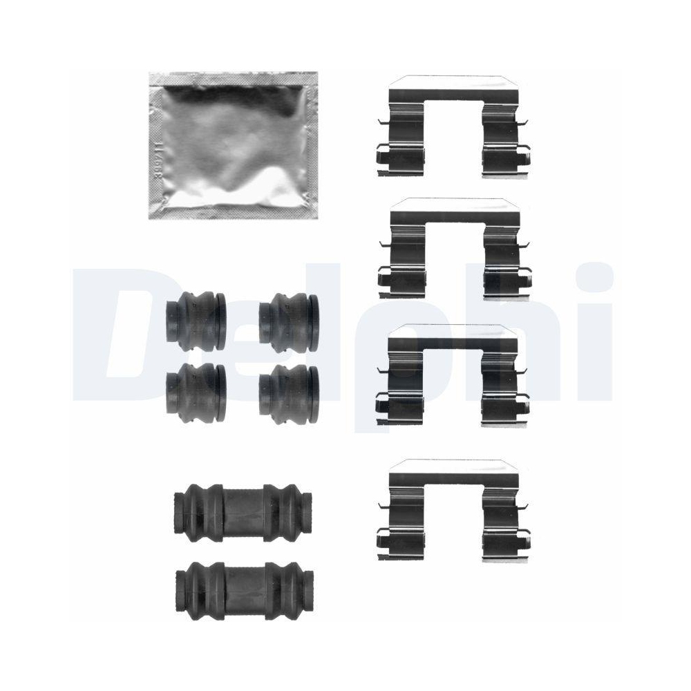 DELPHI LX0680 Zubeh&ouml;rsatz, Scheibenbremsbelag f&uuml;r, Vorderachse