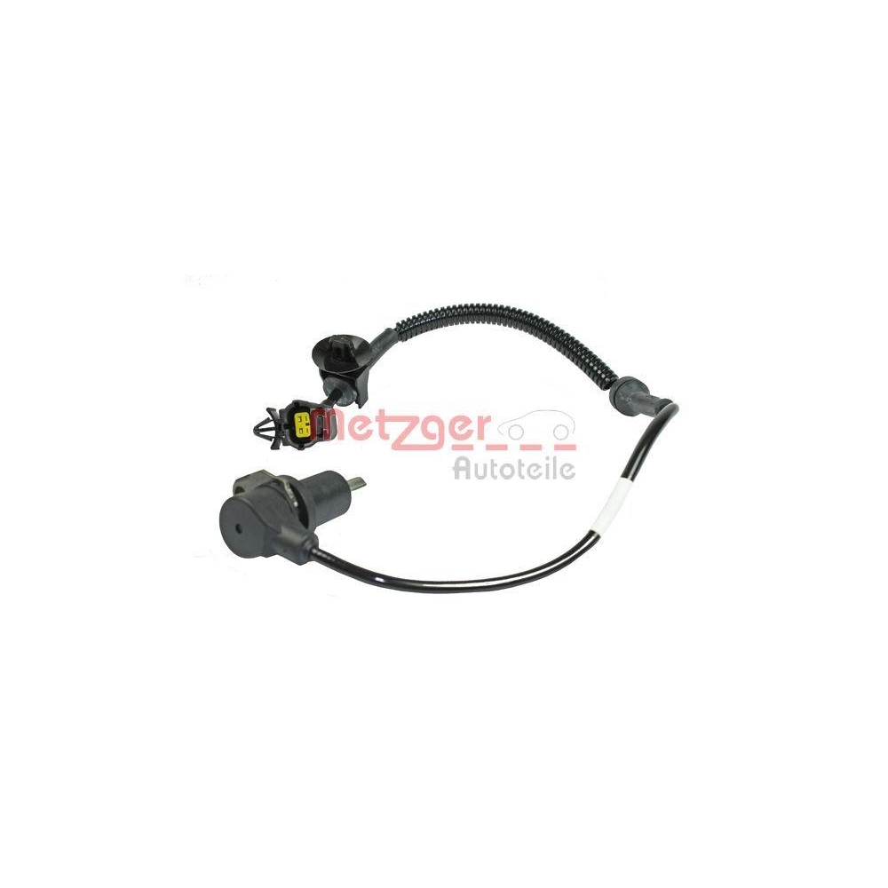 Sensor, Raddrehzahl METZGER 0900751 f&uuml;r CHEVROLET, Hinterachse links