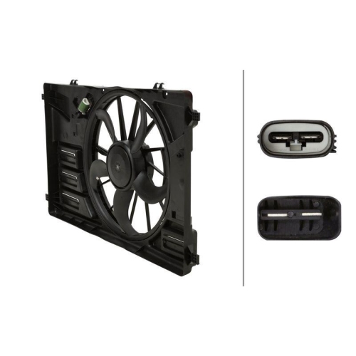 HELLA 8EW 366 421-161 L&uuml;fter, Motork&uuml;hlung f&uuml;r FORD
