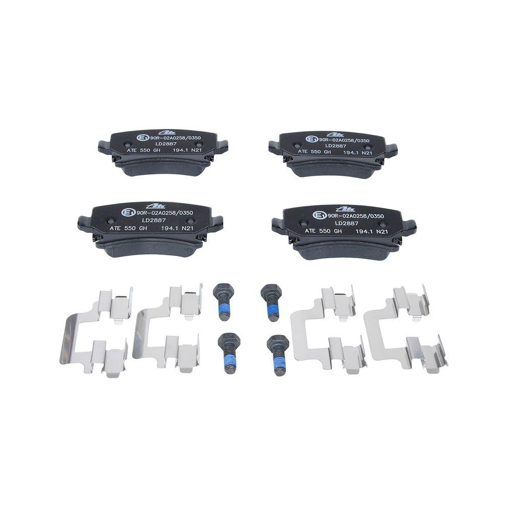 Bremsbelagsatz, Scheibenbremse ATE 13.0470-2887.2 ATE Ceramic f&uuml;r VAG