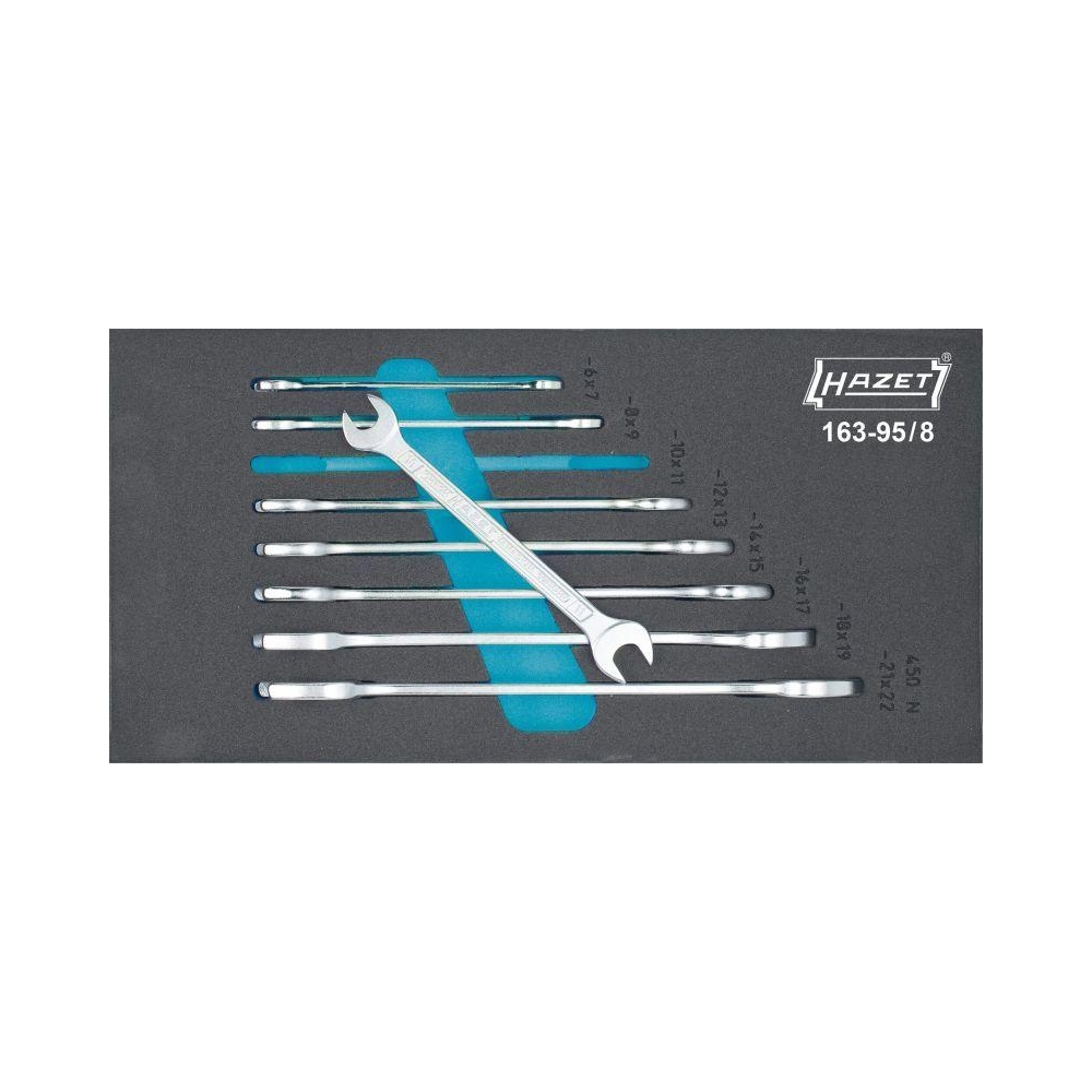 Doppel-Gabelschlüsselsatz HAZET 163-95/8 für