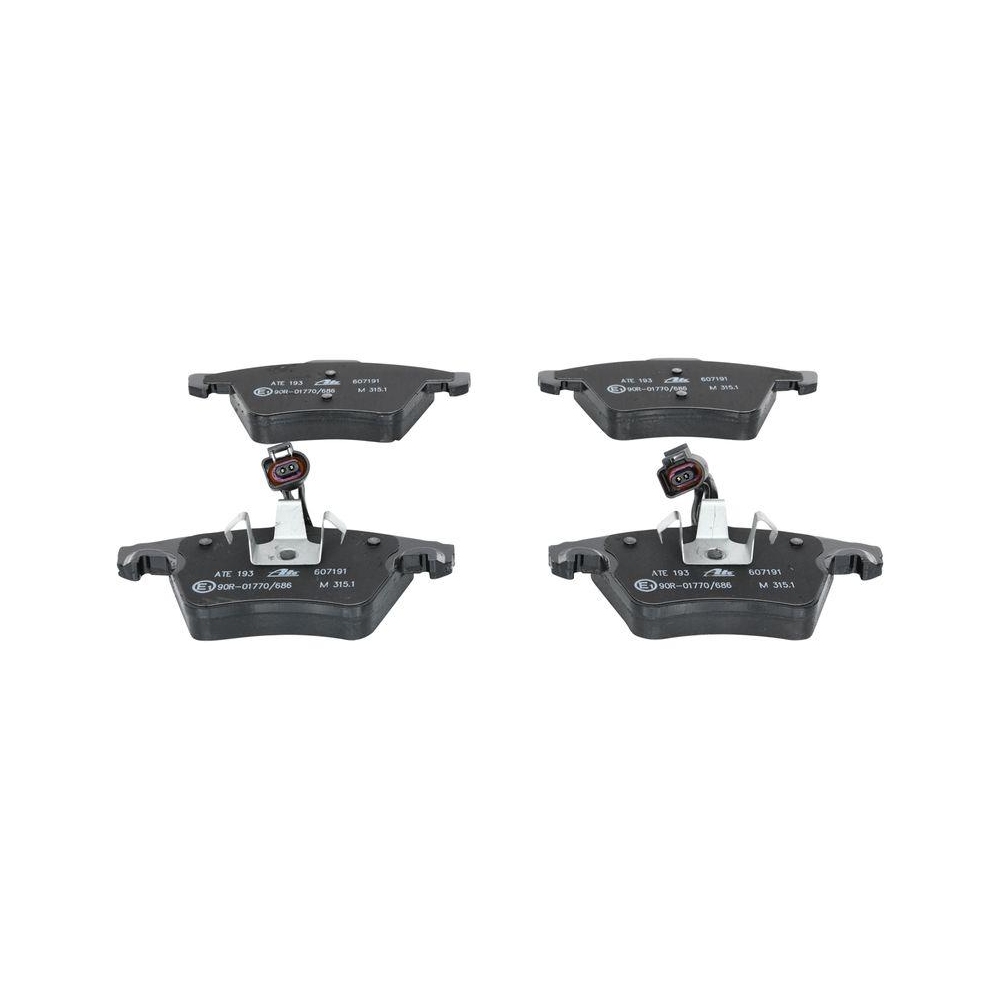 Bremsbelagsatz, Scheibenbremse ATE 13.0460-7191.2 f&uuml;r VAG, Vorderachse