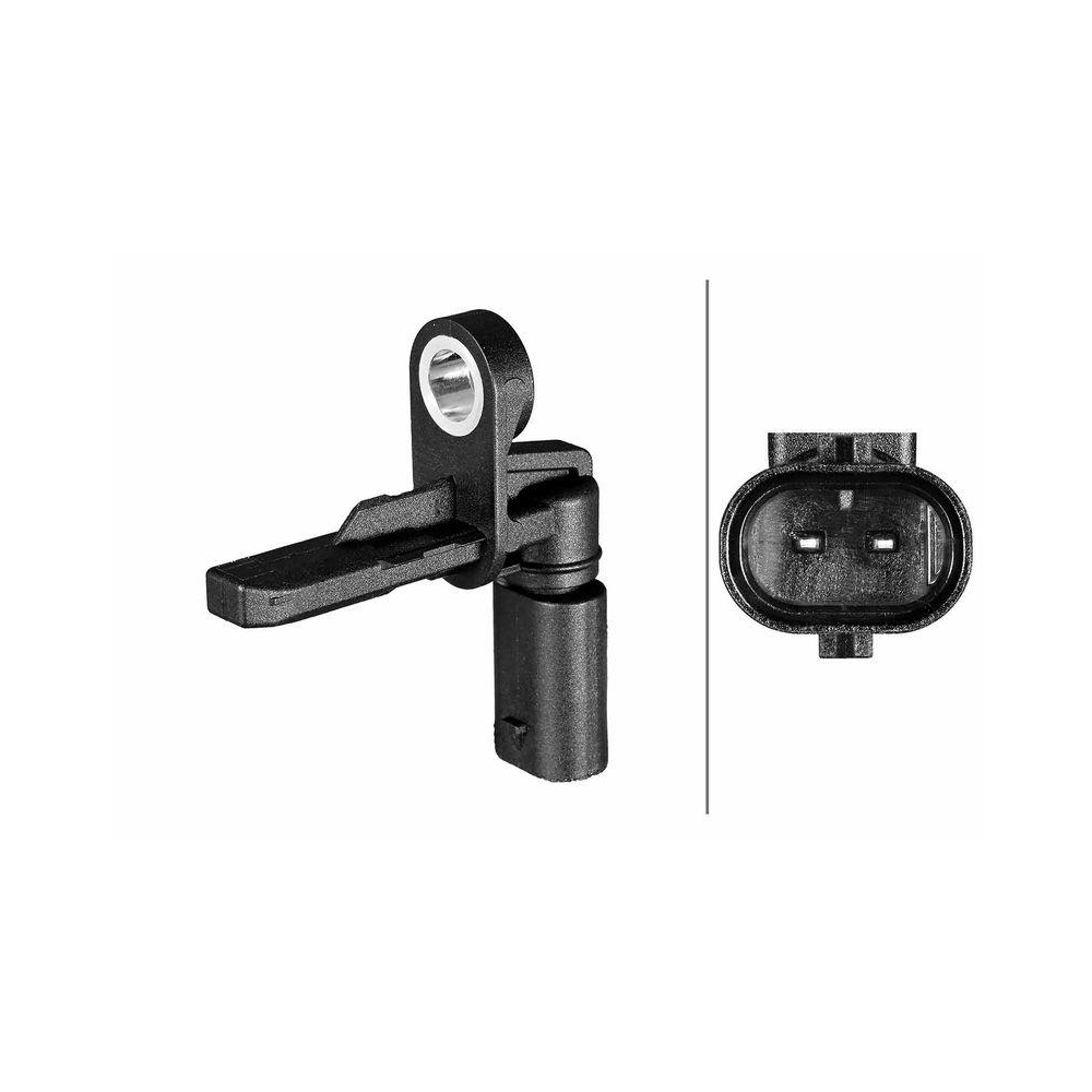 HELLA Sensor, Raddrehzahl 6PU 358 216-701 f&uuml;r MERCEDES-BENZ, Vorderachse