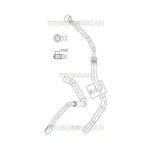 TRISCAN 8516 11032 Hydraulikschlauch, Lenkung f&uuml;r BMW
