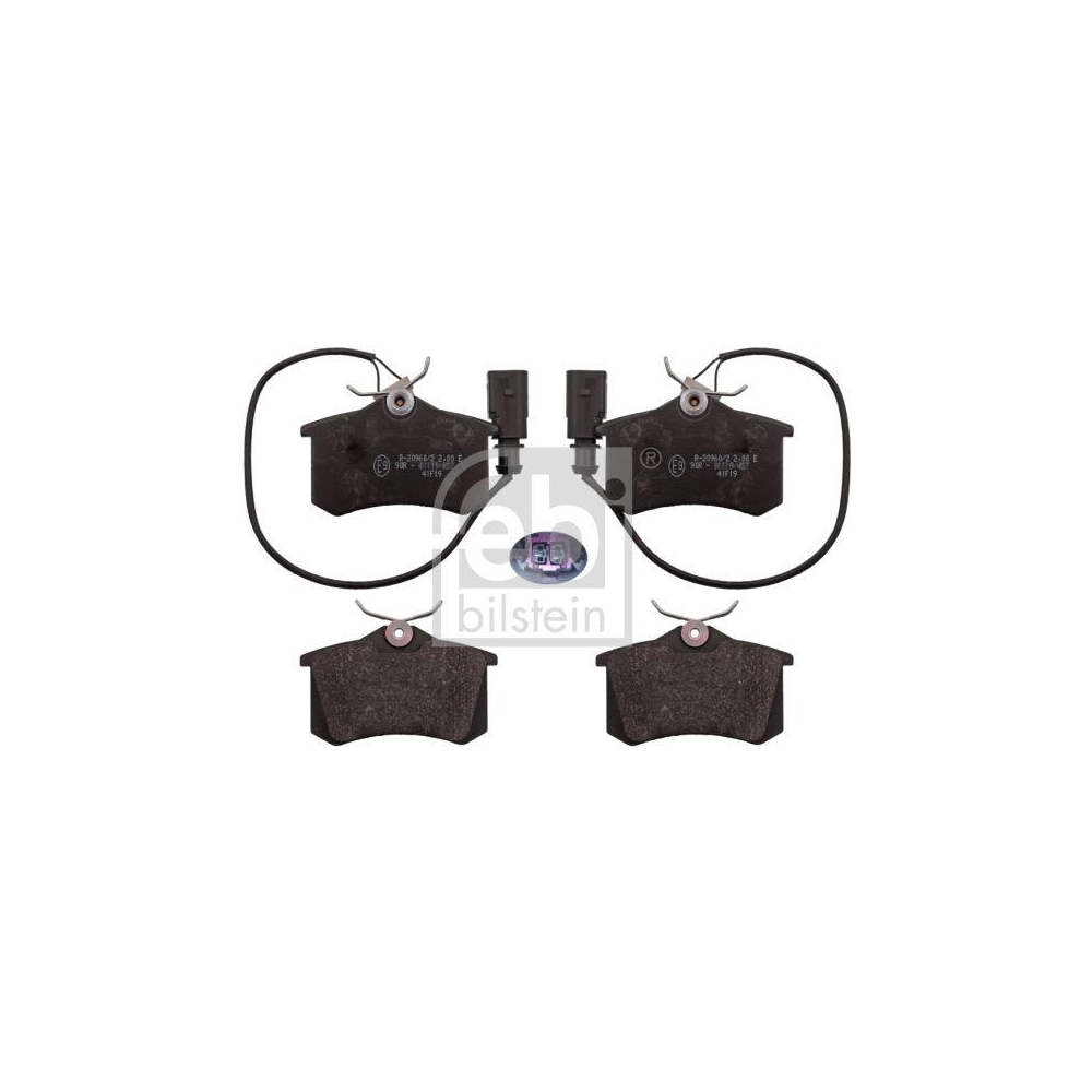 FEBI BILSTEIN Bremsbelagsatz, Scheibenbremse 116018 f&uuml;r AUDI, Hinterachse