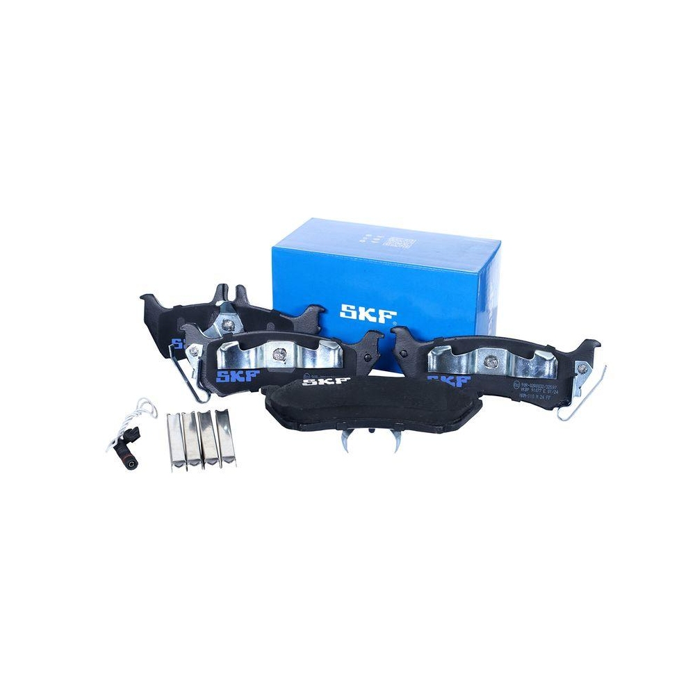 Bremsbelagsatz, Scheibenbremse SKF VKBP 91077 E f&uuml;r MERCEDES-BENZ, Hinterachse