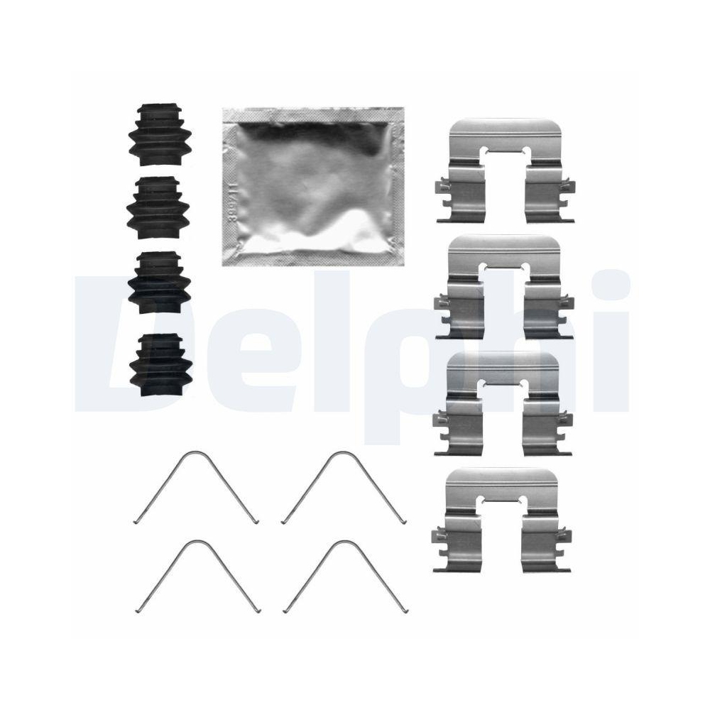 DELPHI LX0684 Zubeh&ouml;rsatz, Scheibenbremsbelag f&uuml;r, Hinterachse