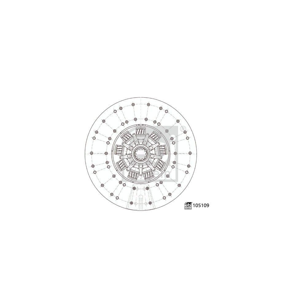 Kupplungsscheibe FEBI BILSTEIN 105109 f&uuml;r AVIA