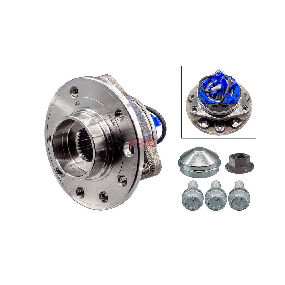 Radlagersatz Schaeffler FAG 713 6442 70 f&uuml;r OPEL GENERAL MOTORS, Vorderachse