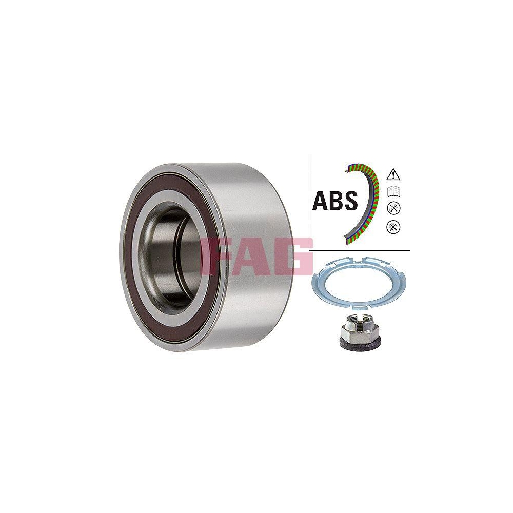 Radlagersatz Schaeffler FAG 713 6442 90 f&uuml;r NISSAN OPEL RENAULT VAUXHALL